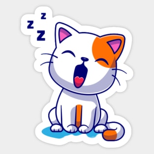 lazzyy kitty Sticker